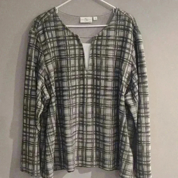 Studio Works sage green long sleeve top women's 3XL - Picture 1 of 4